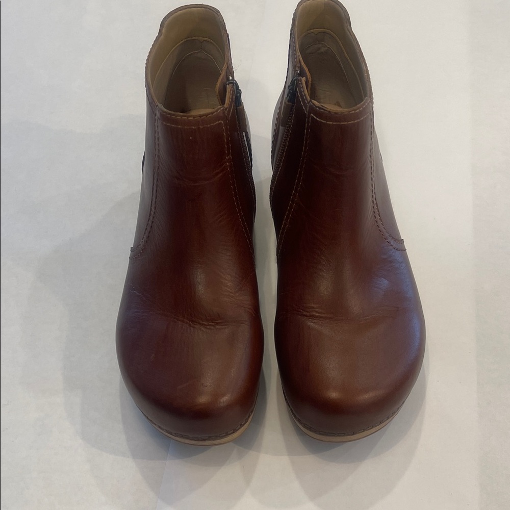 Dansko Brown Leather Ankle Boots